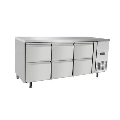 Chladicí pult, 6 zásuvek, Arktic, 420L, 230V/400W, 1795x700x(H)879mm | 237069